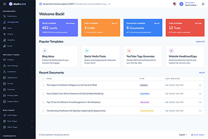 AI Copywriter Dashboard